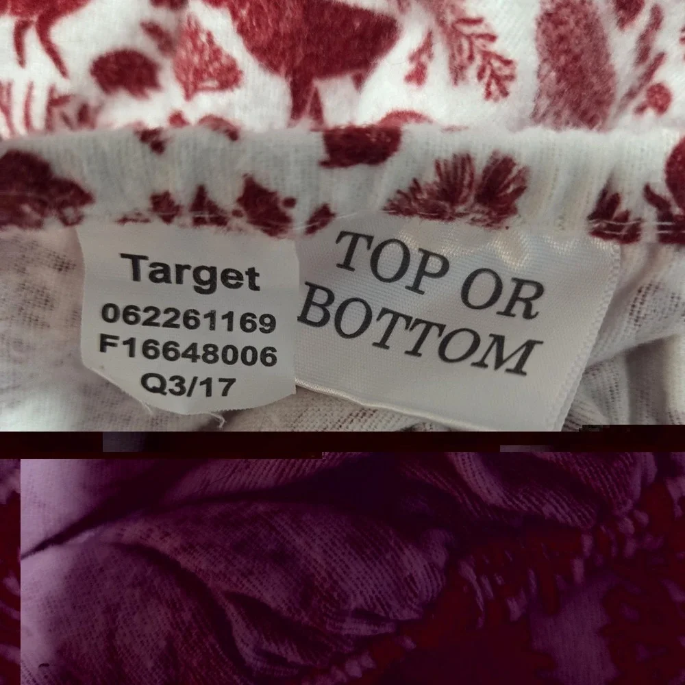 Christmas Flannel Full Sheet Set 100% Cotton Red Target Santa Deer Fox Rabbit